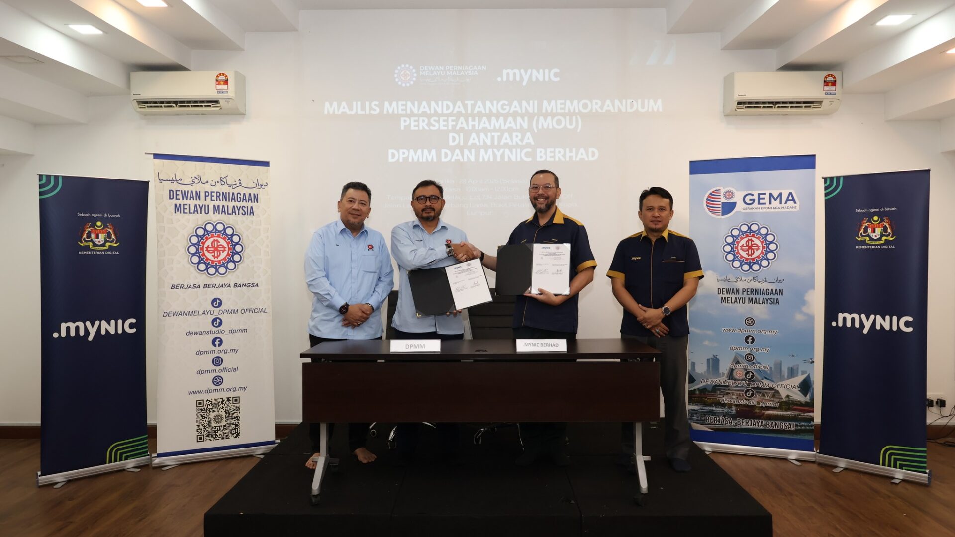 DPMM & MYNIC METERAI MOU STRATEGIK, PERKASA DIGITALISASI USAHAWAN MELALUI AGENDA GEMA