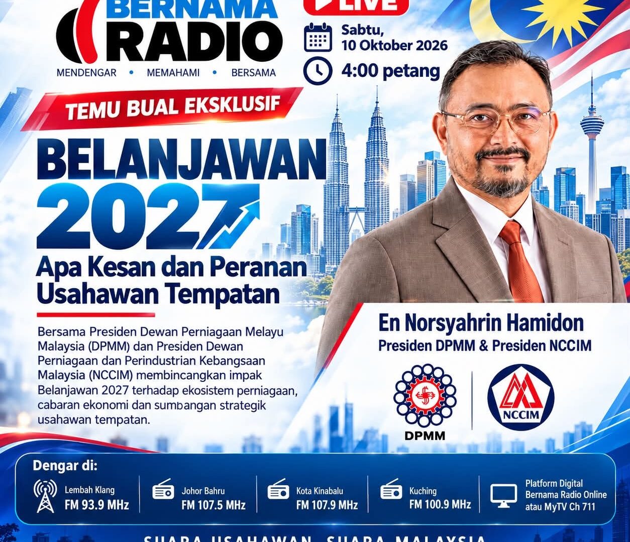 TEMU BUAL EKSKLUSIF BERNAMA RADIO | BELANJAWAN 2027